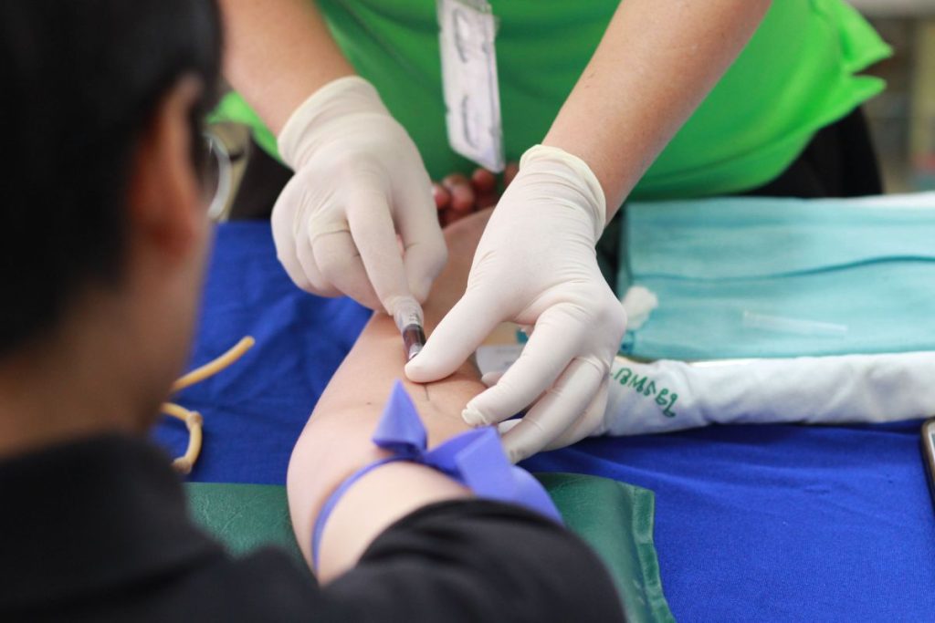 Retirada de sangue