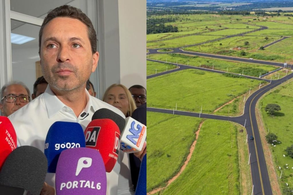 Prefeito Leandro Vilela em obra do Dianot