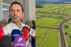 Prefeito Leandro Vilela em obra do Dianot