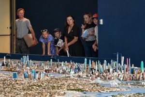 miniatura de cidade em museu