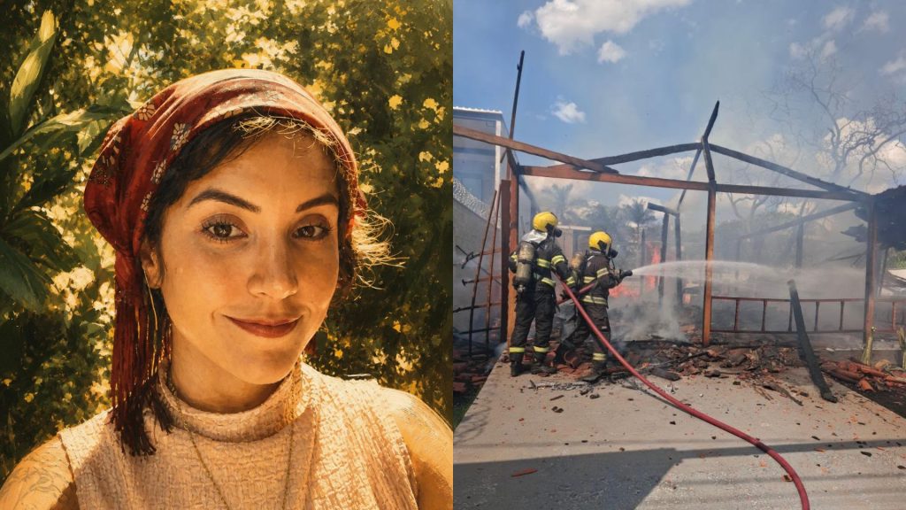 Pauline Arroyo, fundadora da Feira das Minas em Goiânia, perdeu a casa em incêndio e vai precisar recomeçar.