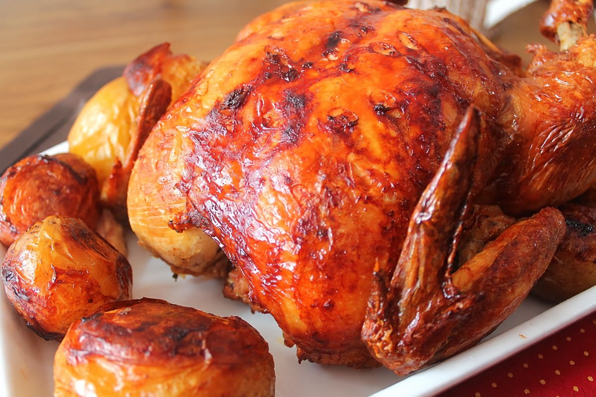 Frango de padaria saboroso