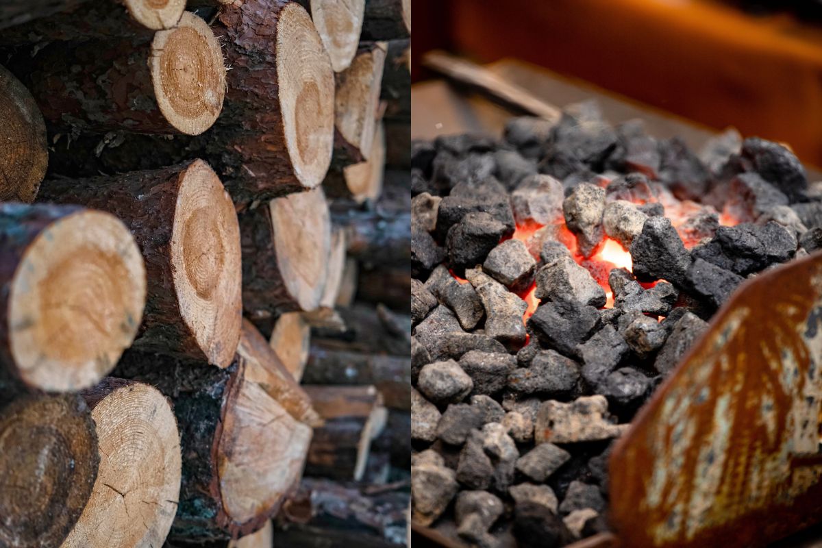 O carvão e a lenha podem ter resultados diferentes na horado churrasco