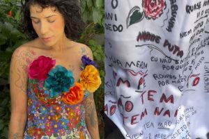 Estilista com deficiência que fez carreira em Goiânia transforma mensagens de ódio em vestido e faz desabafo: “Eu só quero existir”