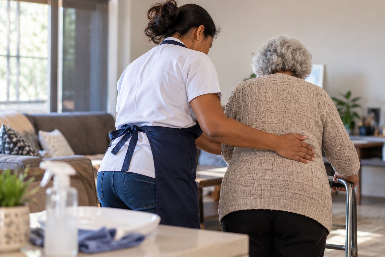 cuidadora que trabalha apenas 2 dias por semana