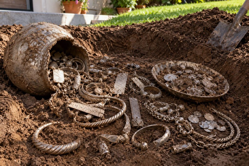 morador cava quintal para construir terraço