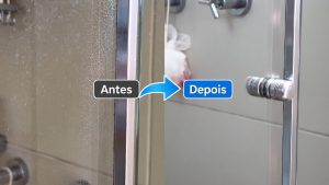 Truque simples para limpar o box do banheiro