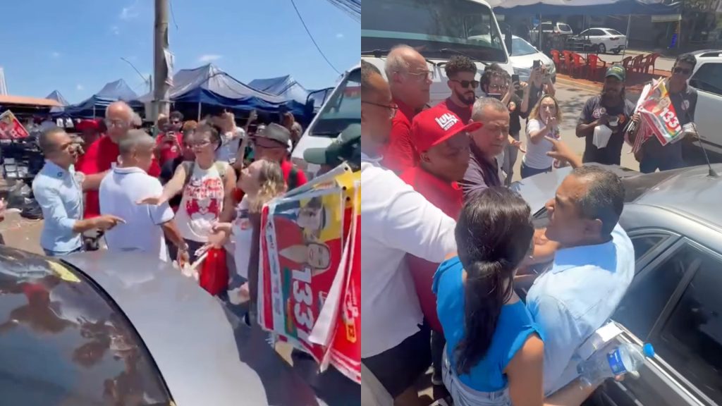Confusão em feira do Jardim Vera Cruz marcou panfletagem da deputada federal Adriana Accorsi (PT) e do candidato Felipe Cecílio (PSDB).