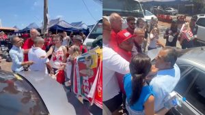 Confusão em feira do Jardim Vera Cruz marcou panfletagem da deputada federal Adriana Accorsi (PT) e do candidato Felipe Cecílio (PSDB).