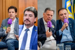 Daniel Vilela, Wilder Morais, Marconi Perillo e Luis Cesar Bueno