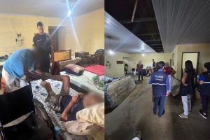 Ação conjunta encontrou 11 idosos em abrigo clandestino na zona rural de Anápolis e resultou na interdição do local. (Foto: Reprodução/Polícia Civil)