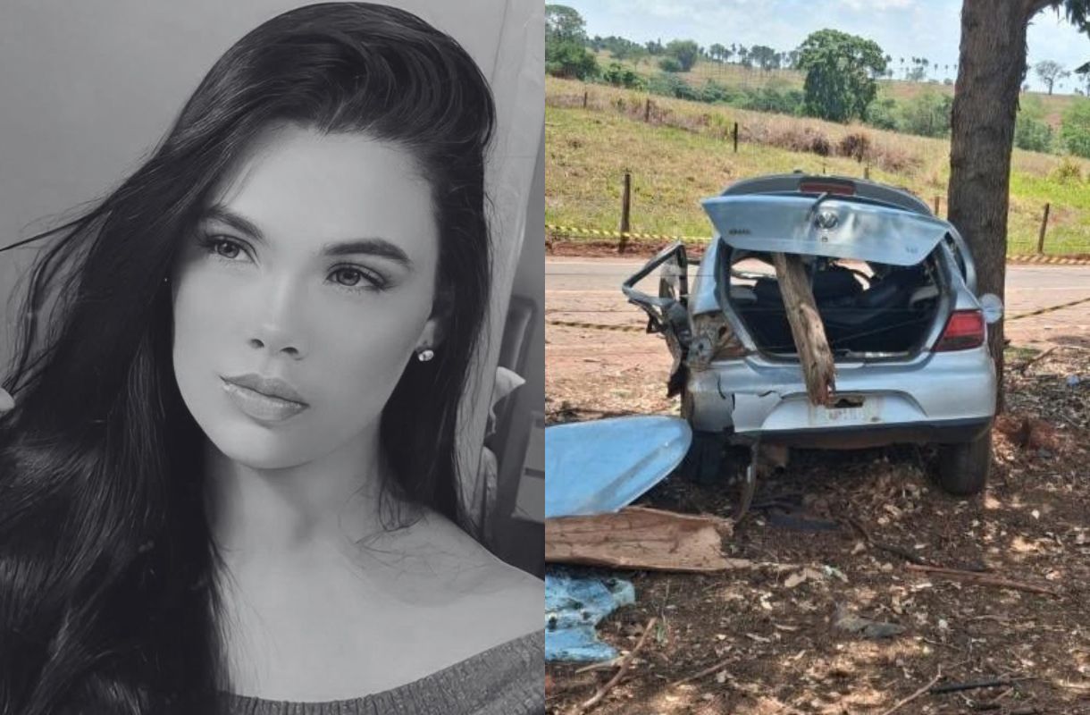 Ex-rainha da Festa do Peão morre após carro sair da pista e bater em árvore na GO-426