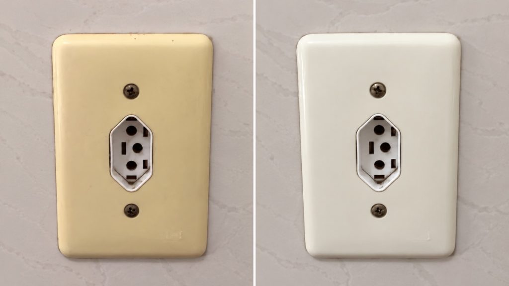 como remover manchas do interruptor
