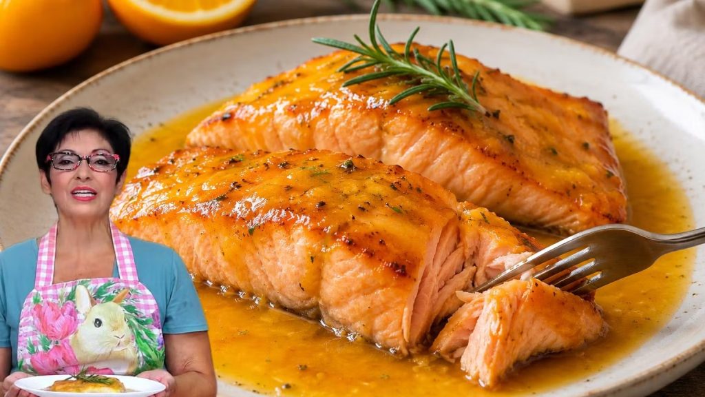 Salmão preparado por Loli Domínguez