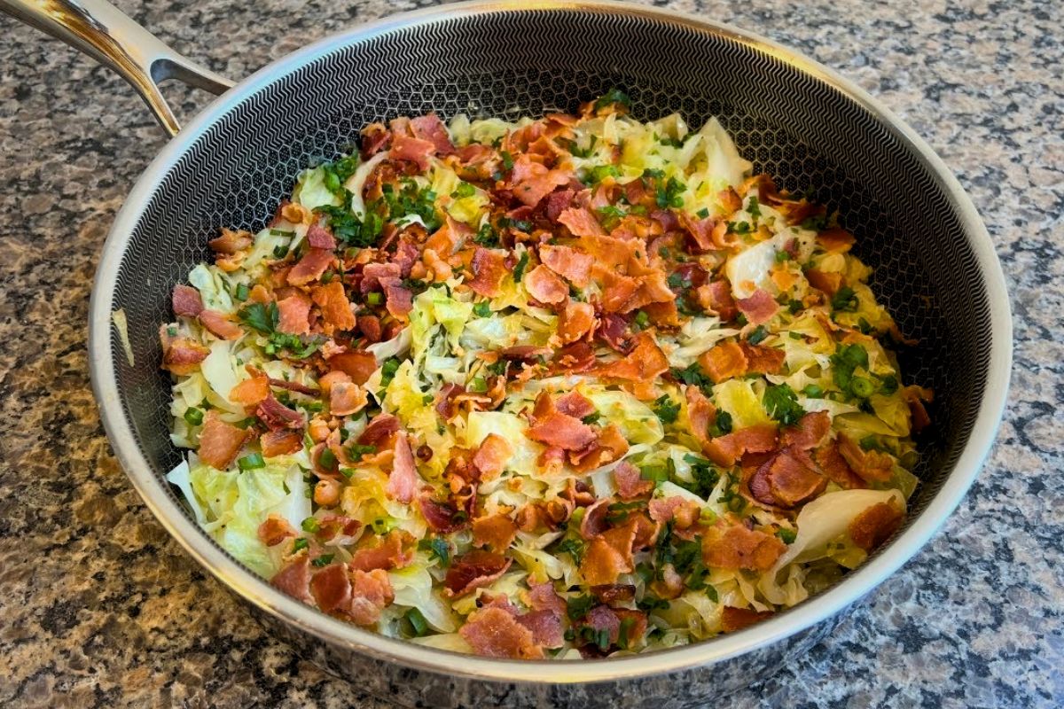 Repolho com bacon