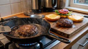 carne do hambúrguer