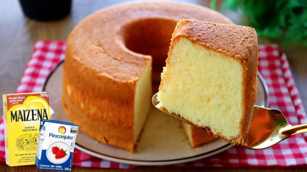 bolo de creme de leite