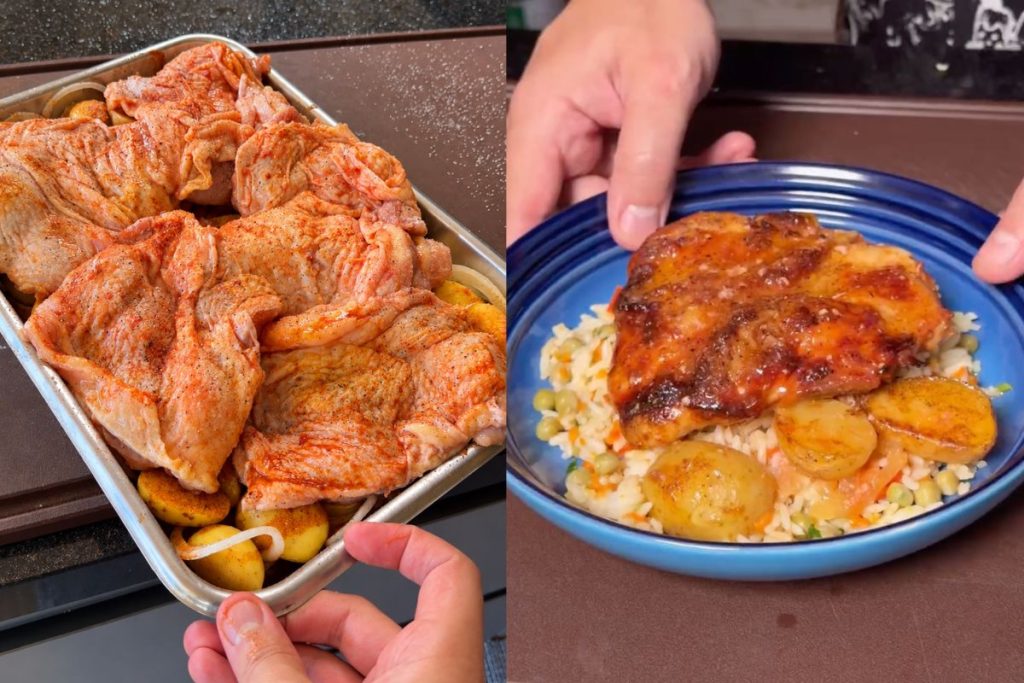 coxa desossada com batata