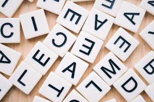 Letras para a formação de palavras