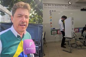 Wilder Morais vota em Goiânia e demonstra confiança no primeiro turno: “Se Deus quiser”