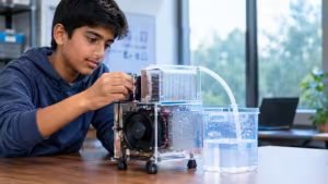 estudante indiano cria máquina que retira água do ar