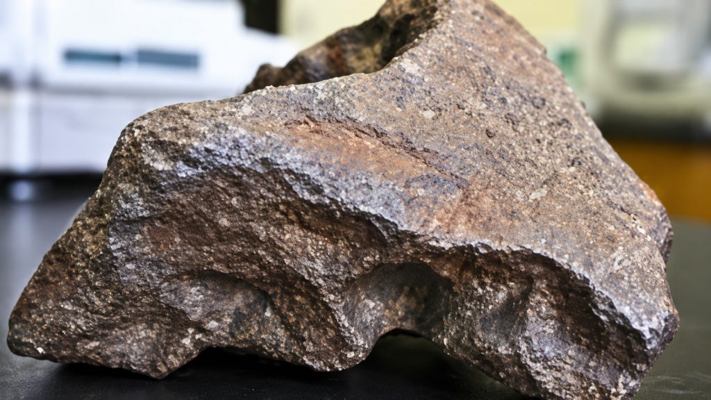 Família encontrou uma pedra de mais de 10 kg e a usou como encosto de porta