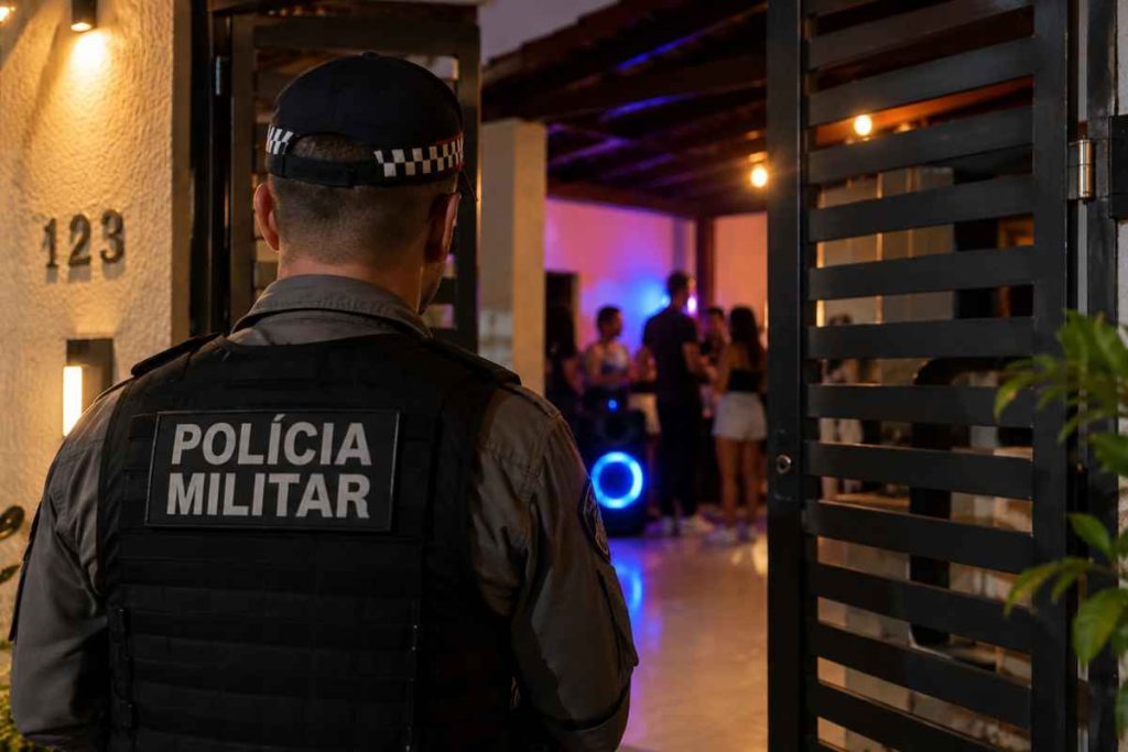 fiscalização de som alto
