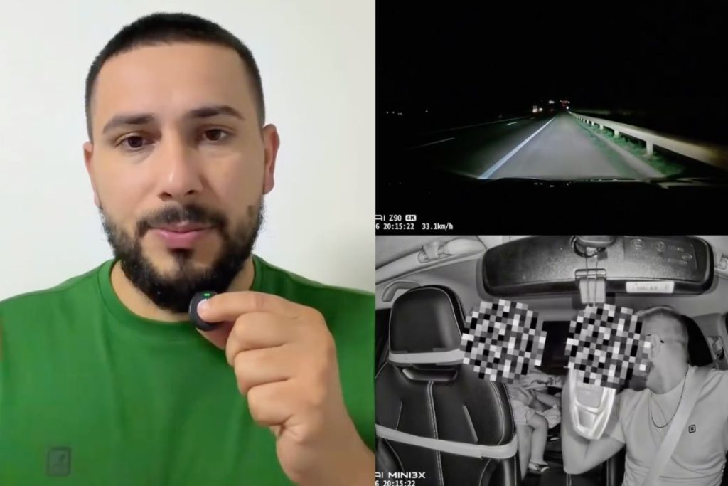 "O que aconteceu hoje me faz refletir muito": motorista de aplicativo conta situação com criança durante corrida para Anápolis