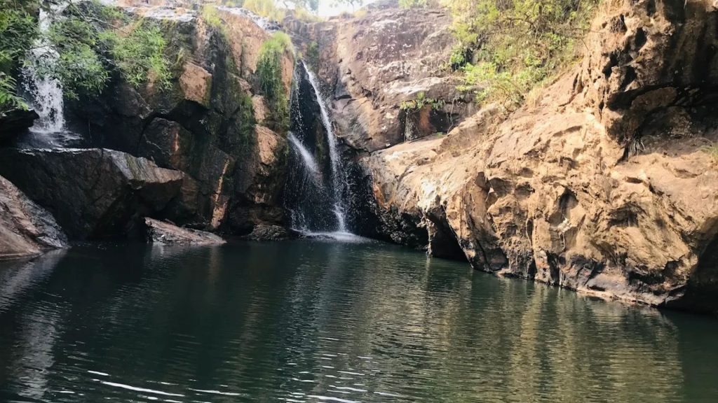 Cachoeira da Usina, em Alto Paraíso de Goiás. feriado