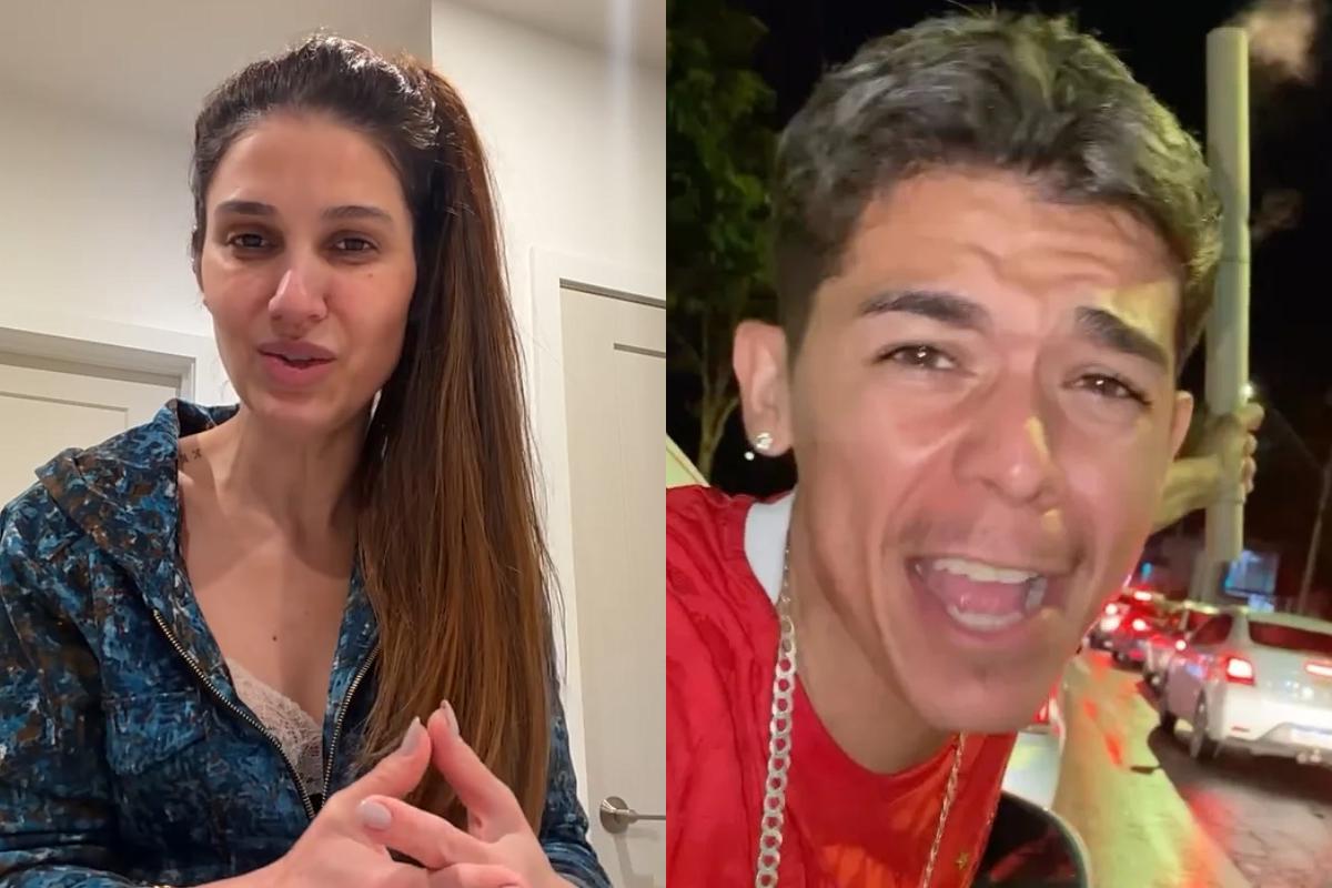 Ludmilla Machado e o primo, o influenciador Matheus Fernandes Machado