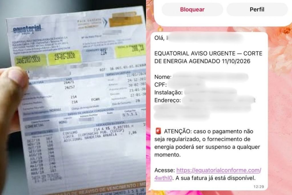 Golpistas usam nome da Equatorial para cobrar contas atrasadas e enganar consumidores em Goiás