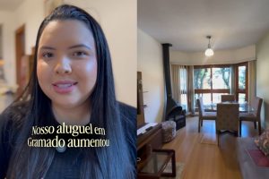 O valor do aluguel de um apartamento no Centro de Gramado que já vem mobilizado e com áreas de lazer, segundo moradora