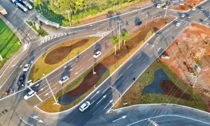 Rotatória do Hugol foi retirada após trânsito "travar".