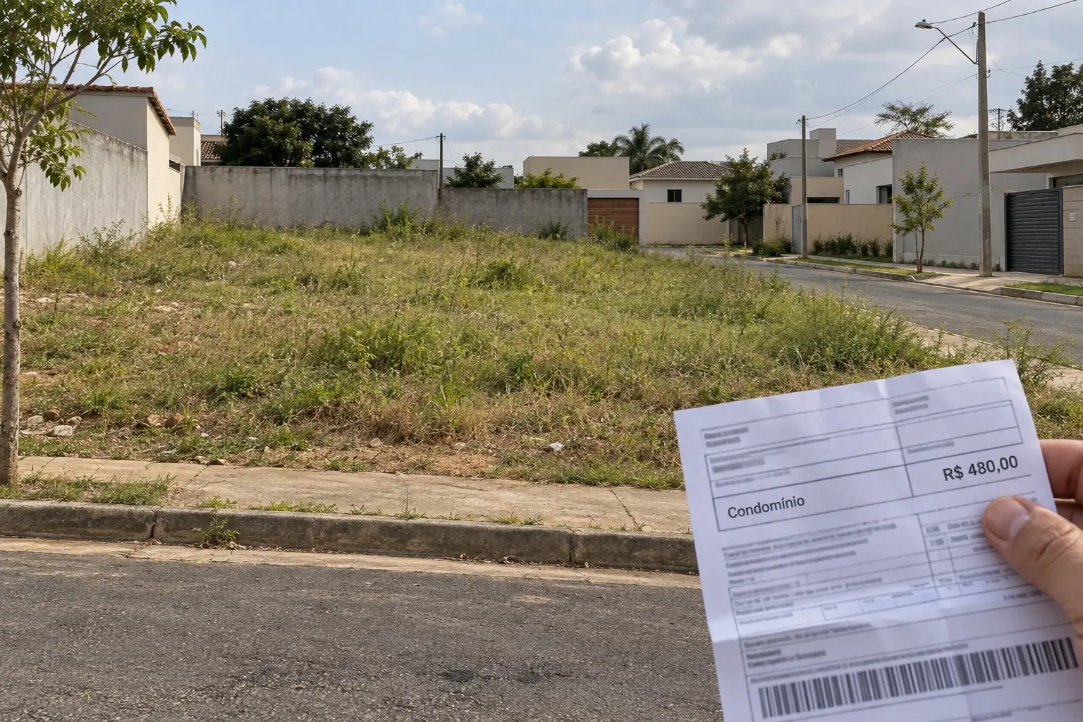 Casal compra terreno em condomínio para construir a casa dos sonhos e descobre que precisa pagar mensalidade antes mesmo de começar a obra