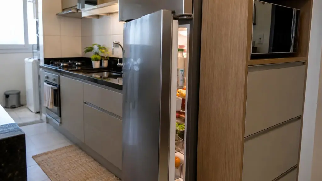 geladeira e móveis planejados