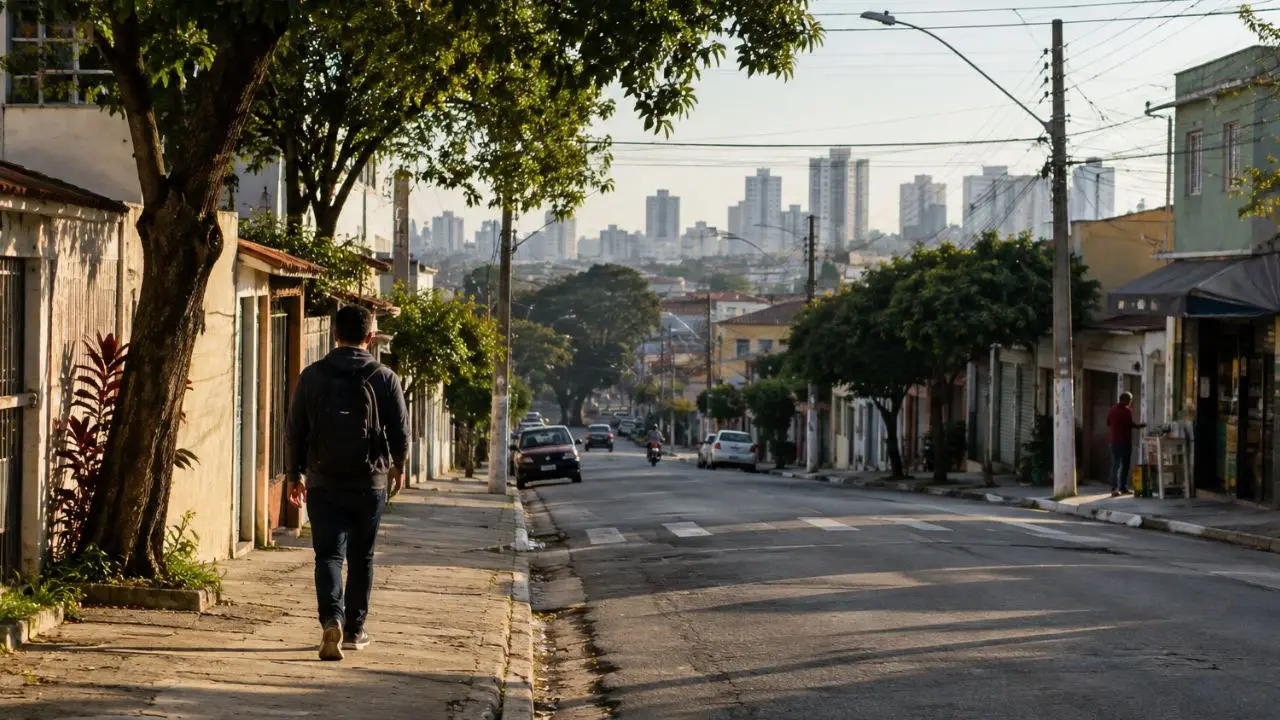 Pessoa caminhando