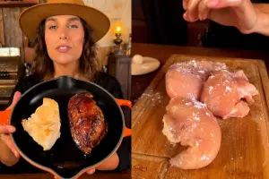 A técnica da chef Juliana Lima garante o bife de peito de frango fique sempre suculento e apetitoso