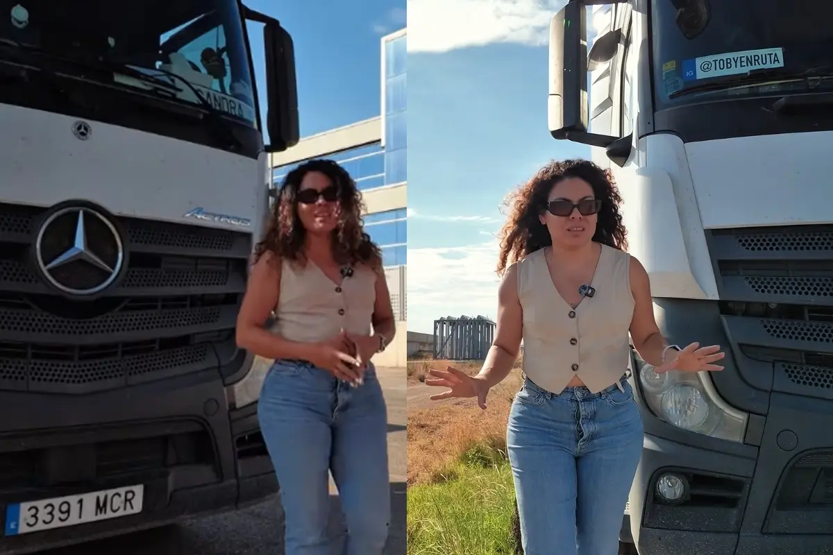Sandra Ruiz, motorista de caminhão