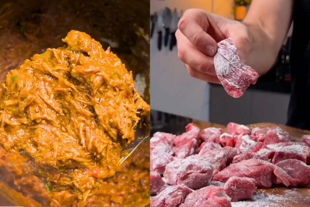 farinha de trigo na carne