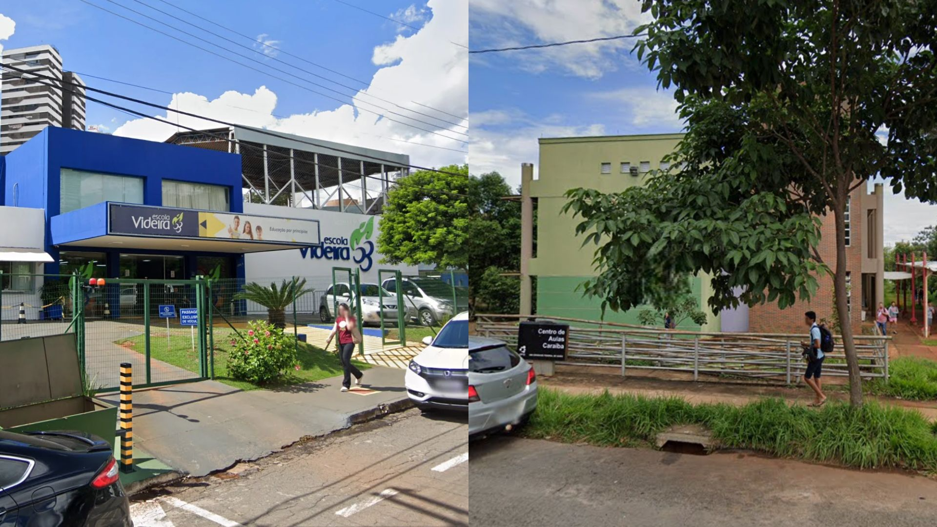 Escola Videira e Centro de Aulas Caraíba da Universidade Federal de Goiás. 
