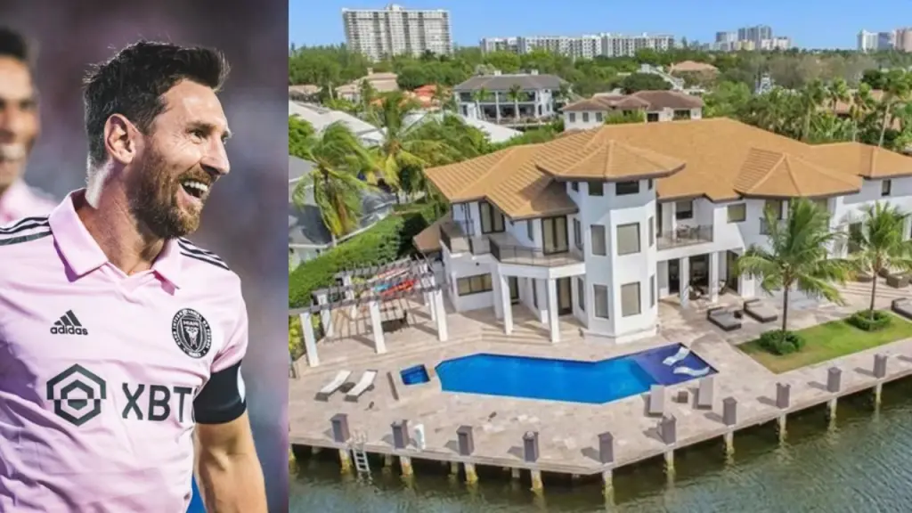 Mansão adquirida por Messi em 2023 possui piscina, spa, academia e acesso privativo aos canais de Fort Lauderdale
