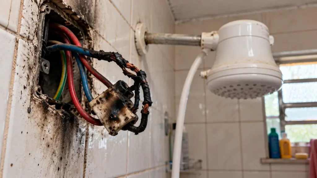 Fios de 2,5 mm² podem ser inadequados para chuveiros de 7.500 watts e exigem avaliação da instalação elétrica