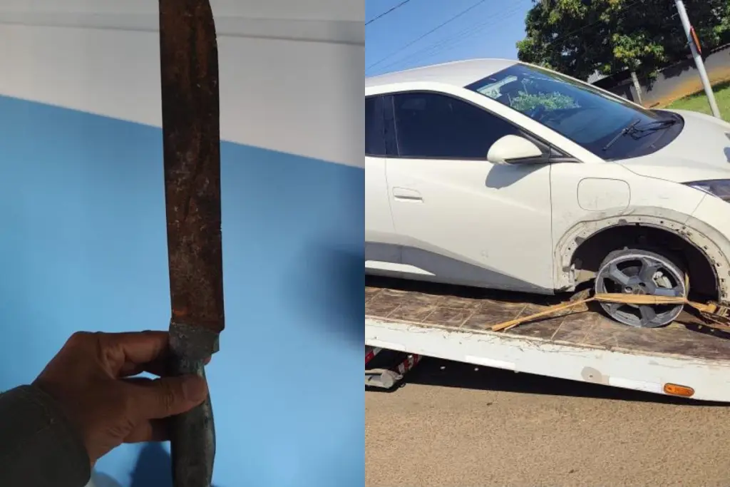 Motorista de aplicativo é rendido por passageiro e tem carro elétrico roubado em Anápolis