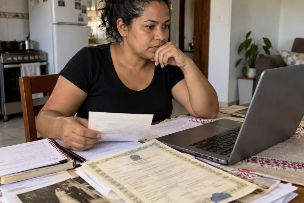 Família precisa da certidão de casamento dos avós e descobre que dá para pedir a segunda via pela internet, sem sair de casa, em cartórios de todo o país