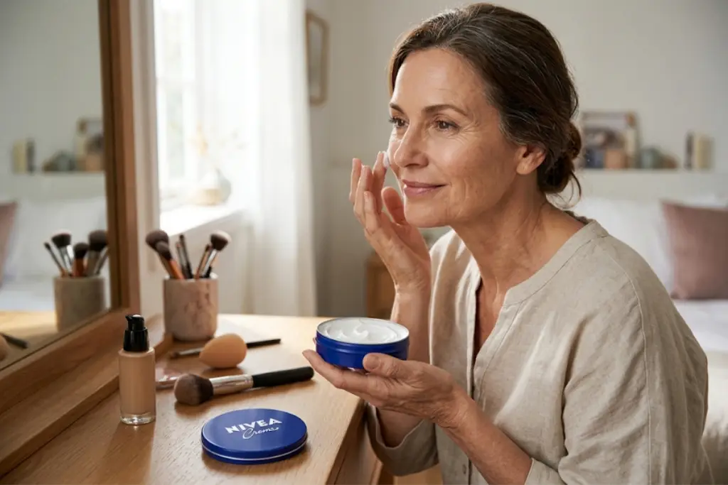 creme Nivea da latinha azul