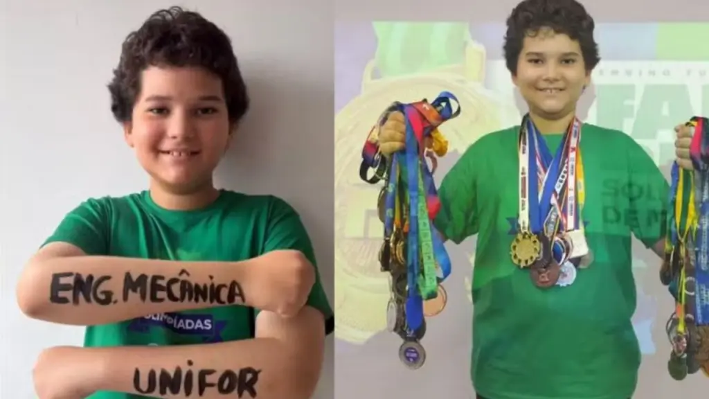 menino de 10 anos aprovado em engenharia