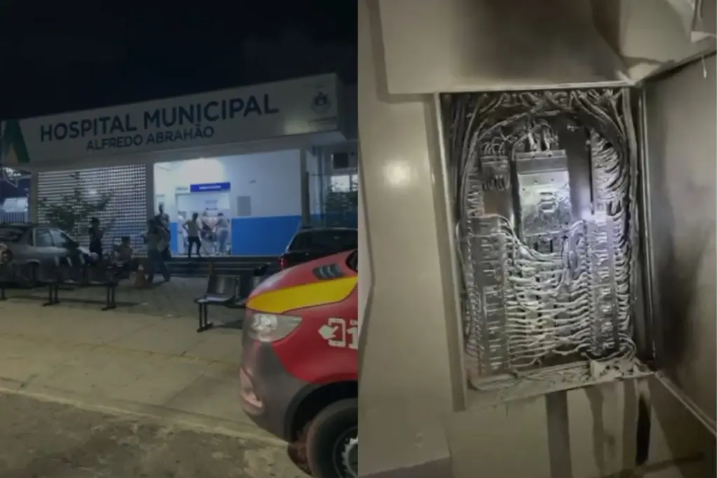 Incêndio atinge Hospital Municipal Alfredo Abraão