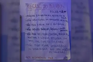 bar de são paulo com regras para jogo de sinuca
