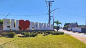 Monumento com o nome de Panamá identifica o município goiano cuja origem do topônimo está ligada a uma família vinda da República do Panamá