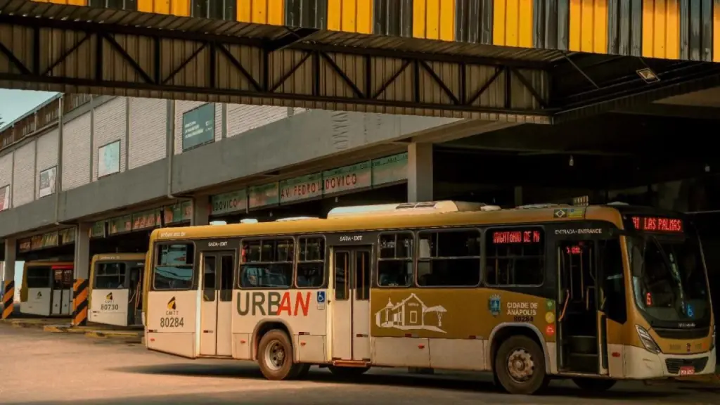 Ônibus da rede urbana de Anápolis, que terá gratuidade durante o segundo turno das eleições.